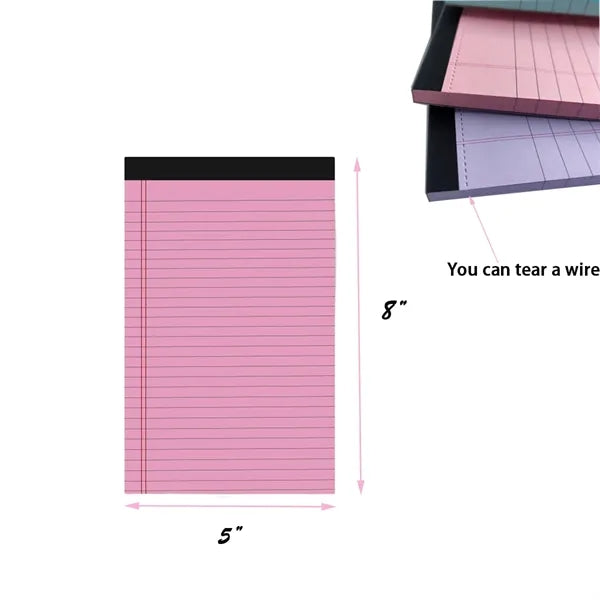 A5 Simple-style Horizontal-lined Memo Pad