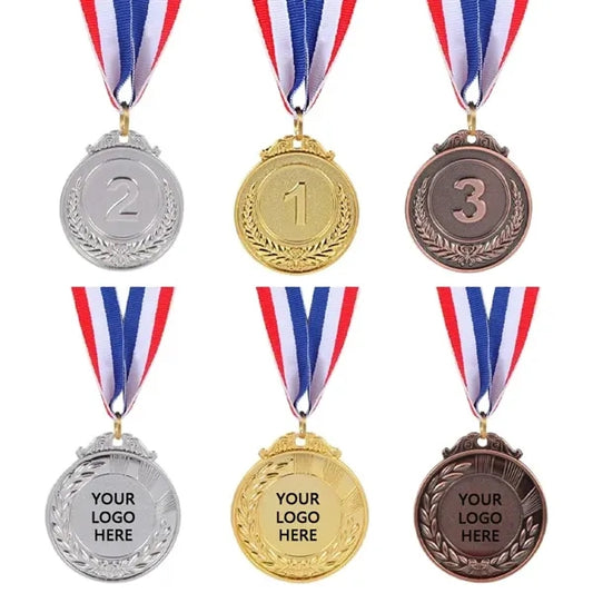 Winner Medals Gold Silver Bronze Prizes for Competitions 2.5