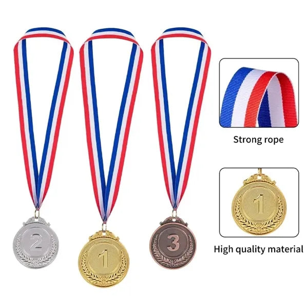 Winner Medals Gold Silver Bronze Prizes for Competitions 2.5