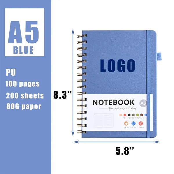 Office Coil Horizontal Line Thick Notepad