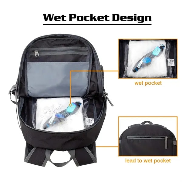 40L Ultra Lightweight Backpack Foldable Hiking Daypack