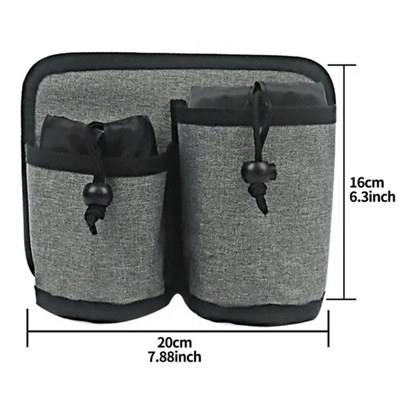 Luggage Travel Cup Holder with Multi-Pocket Design