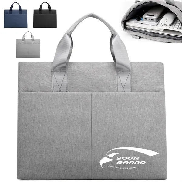 Durable Business Document Tote with Multiple Pockets