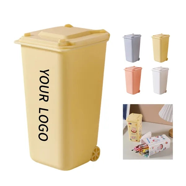Mini Trash Can Pen Holder