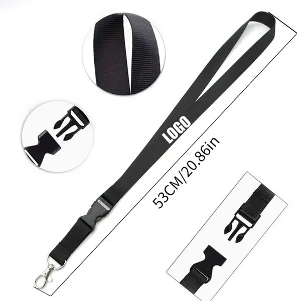 Polyester Lanyard with Safety Breakaway Clasp