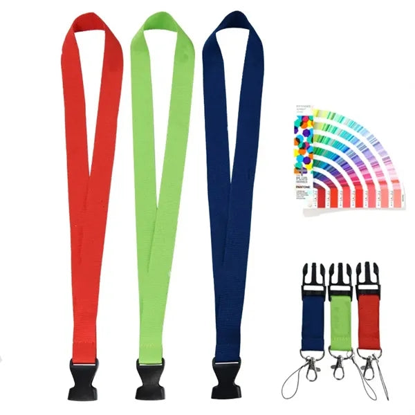 Polyester Lanyard with Safety Breakaway Clasp