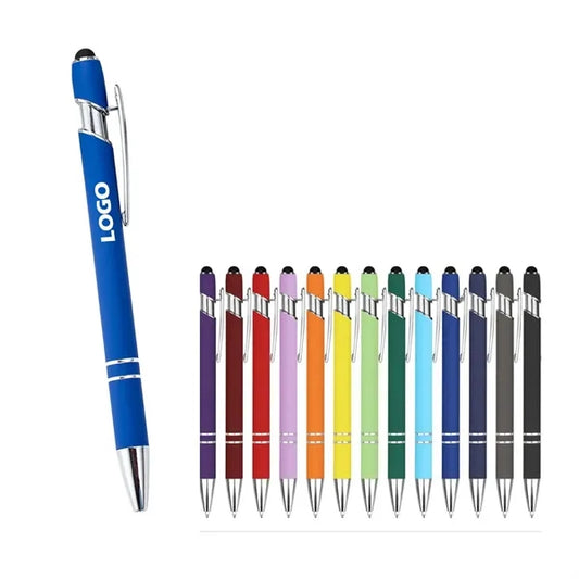 Multicolor Aluminum Stylus Ballpoint Pen