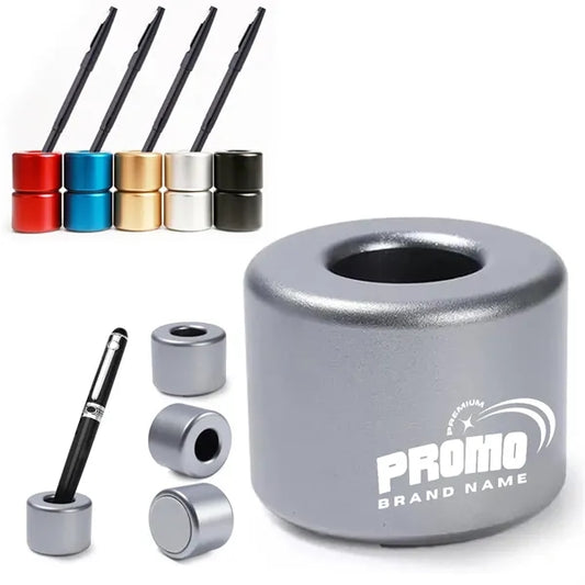 Minimalist Aluminum Alloy Pen Holder for Office and Business