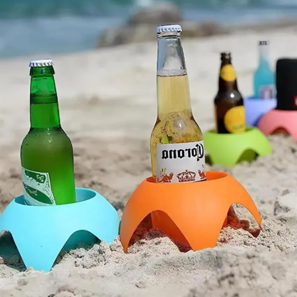 Portable Beach Cup Holder for Sand & Outdoor Events
