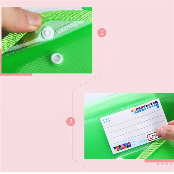 Expandable Clear Plastic Document Folder