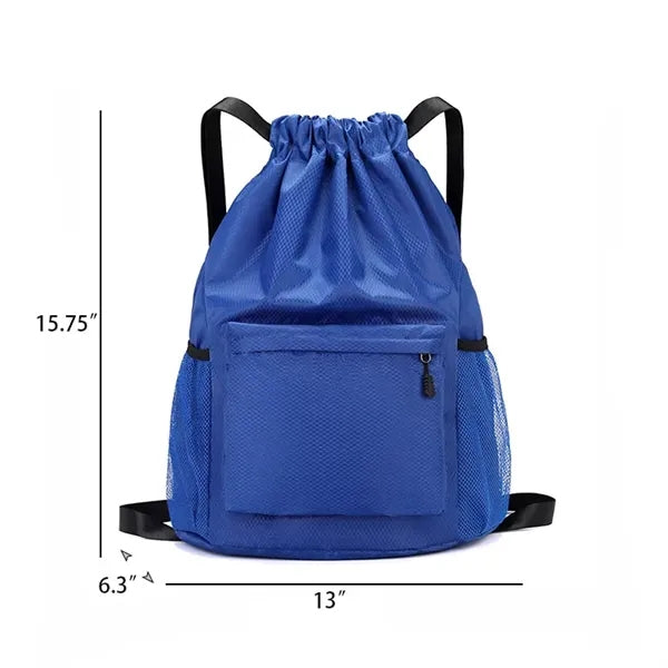 Dry and wet separation sports Drawstring backpack