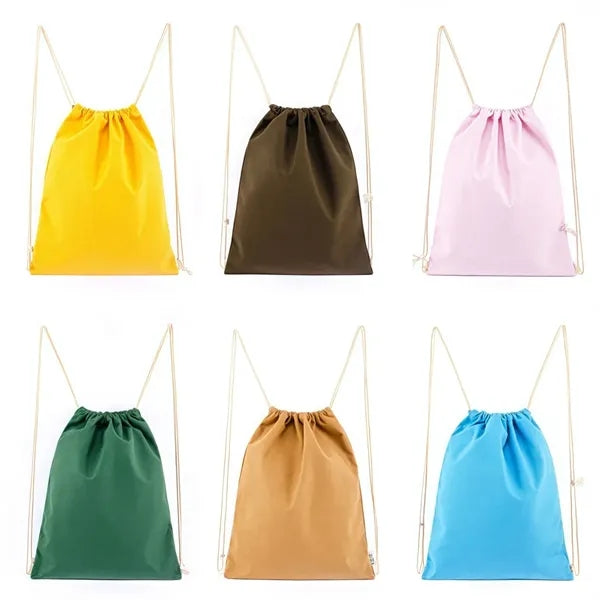 Environmentally Friendly Canvas Simple Drawstring Backpack