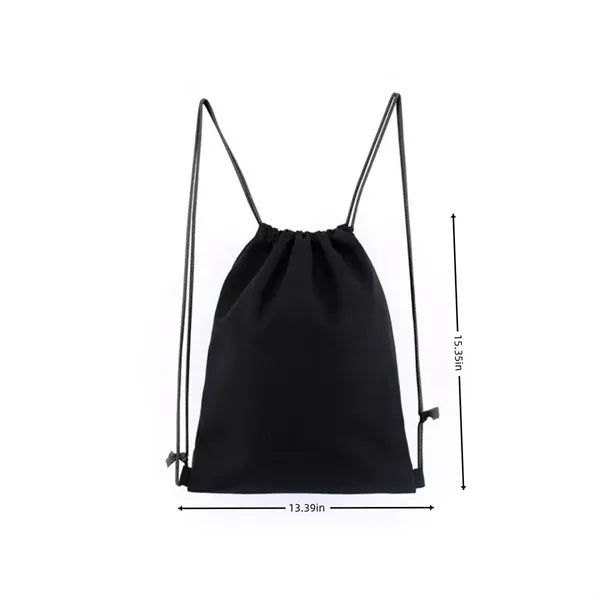 Environmentally Friendly Canvas Simple Drawstring Backpack