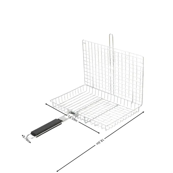 Portable Stainless Steel Barbecue Basket