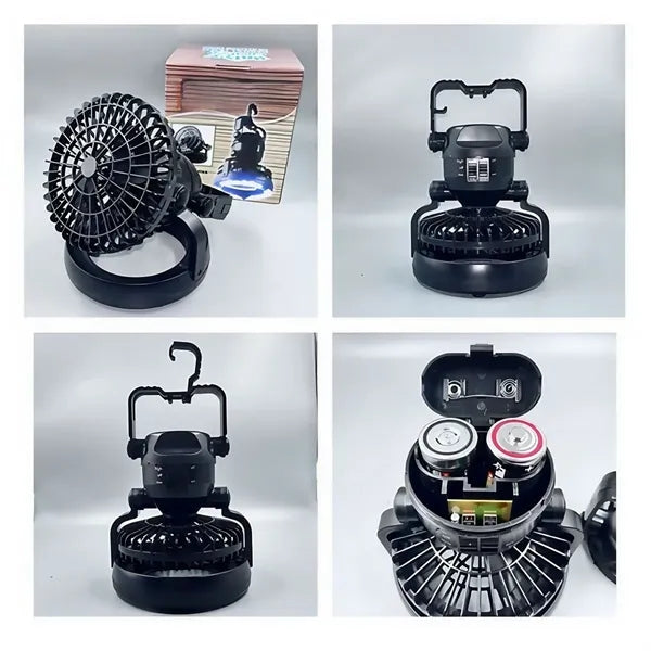 Portable Led Camping Lantern With Ceiling Fan