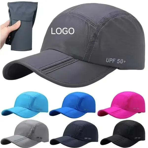 Men's Summer Outdoor Sports Foldable Quick Drying Visor Cap