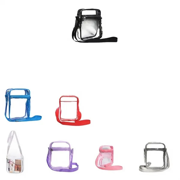 Stadium Approved For Men And Women Clear Crossbody Bag