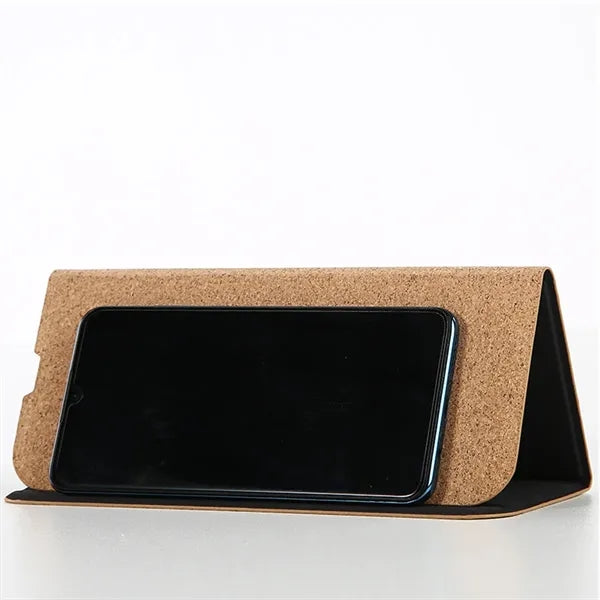 Pu Leather Cell Phone Holder Mouse Pad Wireless Charging