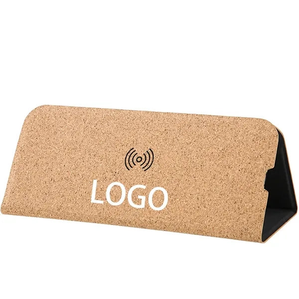 Pu Leather Cell Phone Holder Mouse Pad Wireless Charging