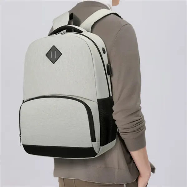 Insulated Laptop Backpack W/ Cooler USB Port Headphone Jack