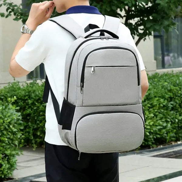 Insulated Laptop Backpack W/ Cooler USB Port Headphone Jack