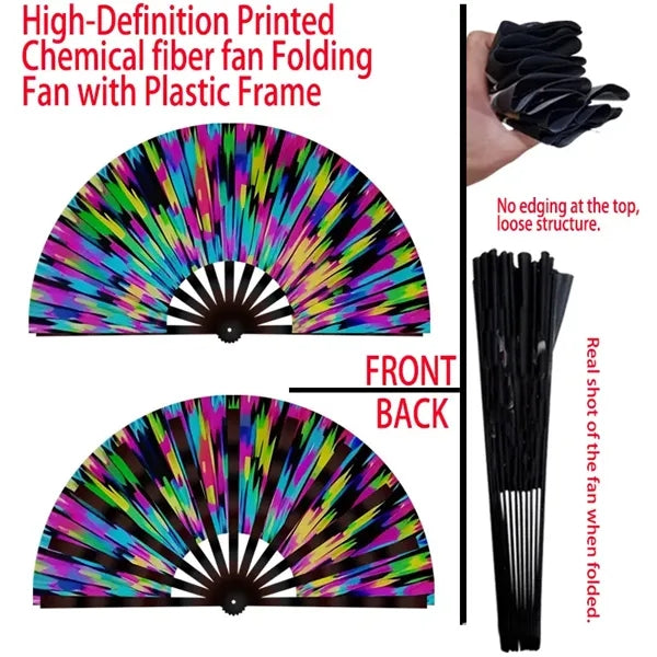 Folding Fans with Plastic Frame for Promotions