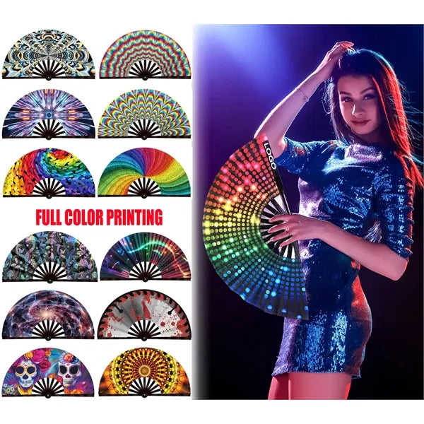 Folding Fans with Plastic Frame for Promotions