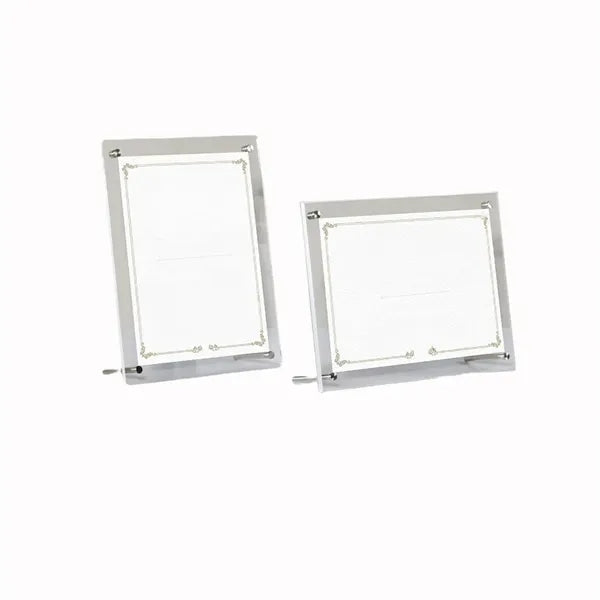 A5 Certificate Memorial Display Crystal Plaque
