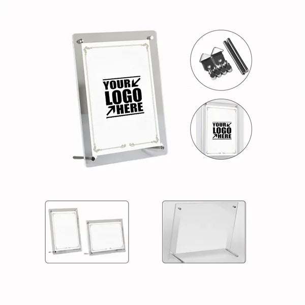 A5 Certificate Memorial Display Crystal Plaque