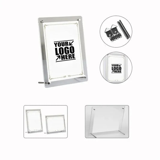 A5 Certificate Memorial Display Crystal Plaque