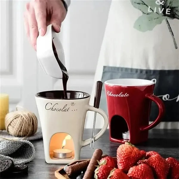 Chocolate Fondue Mug Set
