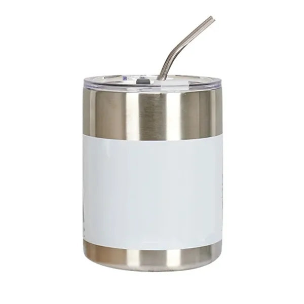 10.8 OZ.Stainless Steel Coffee Vacuum Tumbler Straw
