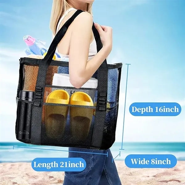 Large Mesh Beach Tote Bag