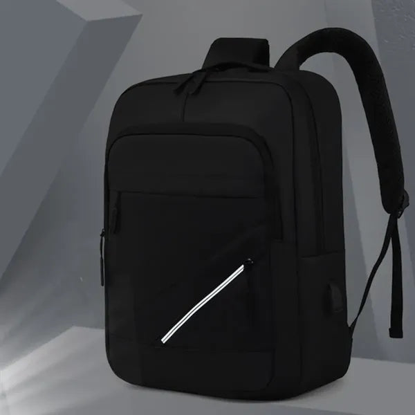 Water-Resistant Business College Laptop Backpack W/ USB Port