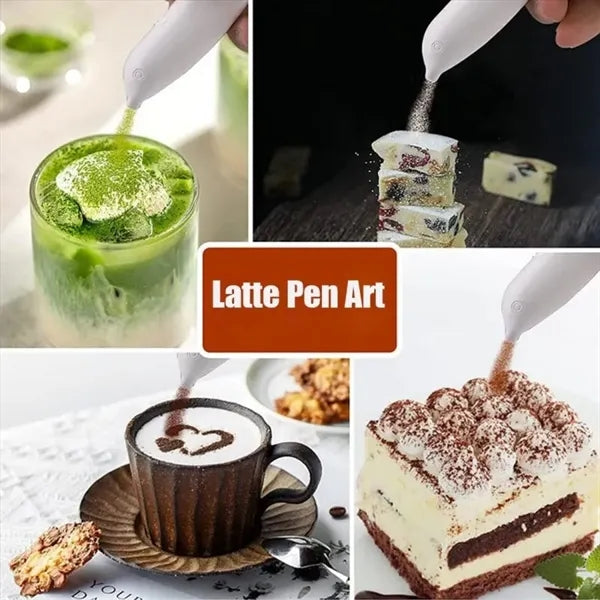 Electrical Latte Coffee Carving Pen
