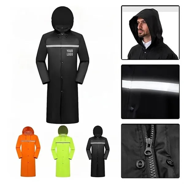 Waterproof Raincoat With Reflective Strip