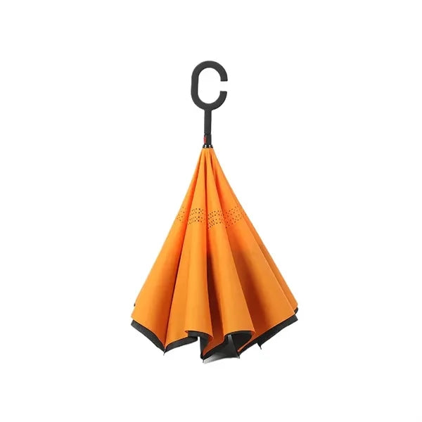 Long Handle Double-Layer Automatic Reverse Umbrella