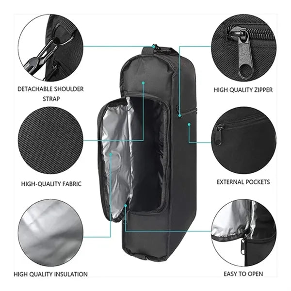 Portable Black Golf Cooler Bag