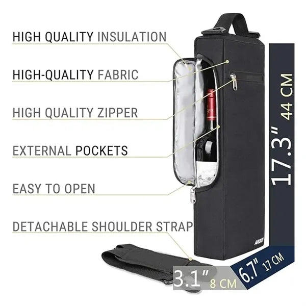 Portable Black Golf Cooler Bag