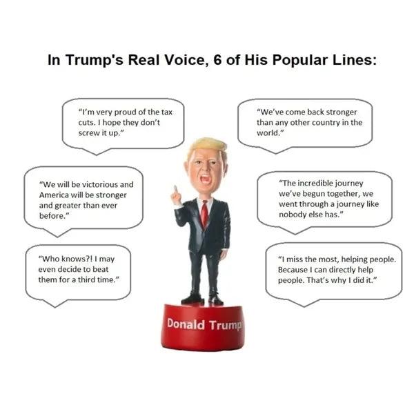 Resin Sound Bobble Head Voice Recording Toy Talking Figurine
