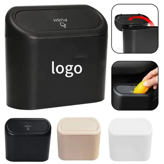 Mini Car Trash Can with Lid Storage Seat Accessories