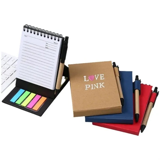 Spiral Bound Memo Notepad with Pen
