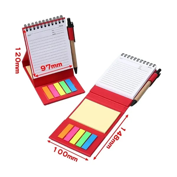 Spiral Bound Memo Notepad with Pen