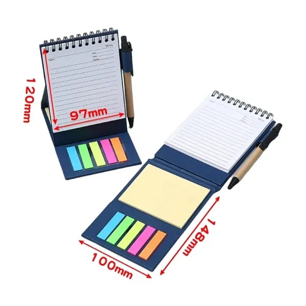 Spiral Bound Memo Notepad with Pen