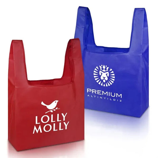 Foldable Shopping Grocery Tote Bag (15.16" x 6.10" x 25" )
