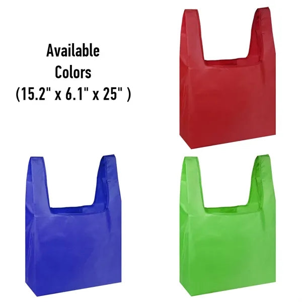 Foldable Shopping Grocery Tote Bag (15.16" x 6.10" x 25" )