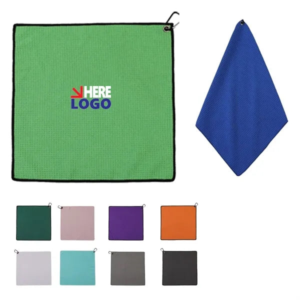 Microfiber Waffle Golf Towel