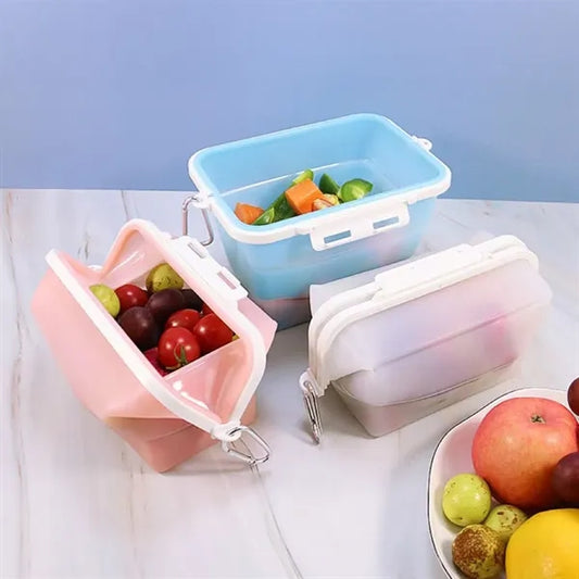 Silicone Foldable Food Storage Containers