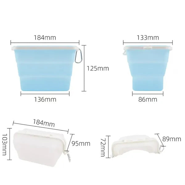 Silicone Foldable Food Storage Containers