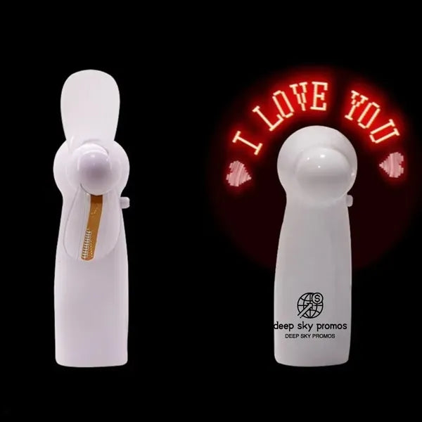 LED Handheld Message Fan